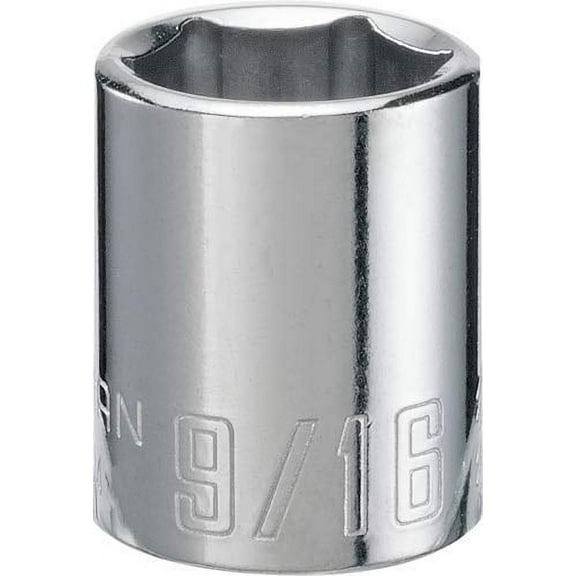 Craftsman 9/16 in. X 3/8 in. drive SAE 6 Point Standard Shallow Socket