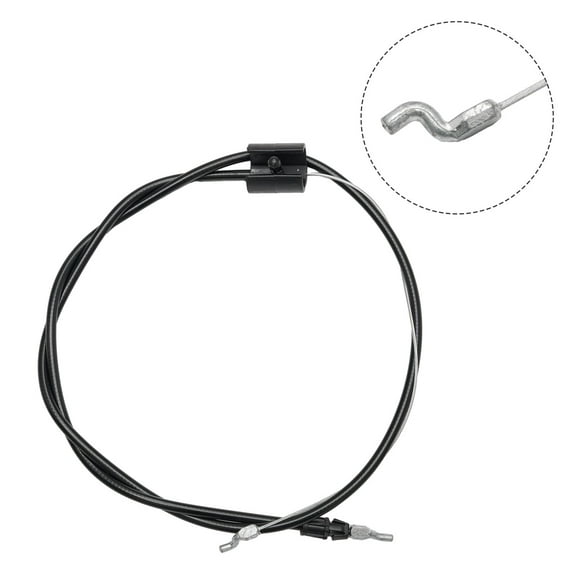 For Craftsman Brake Stop Cable Replacement for Push Lawn Mower 290699 183281 198463 532183281 53219 Z Bend Design 53 Inches Total Length Compatible with Multiple Models