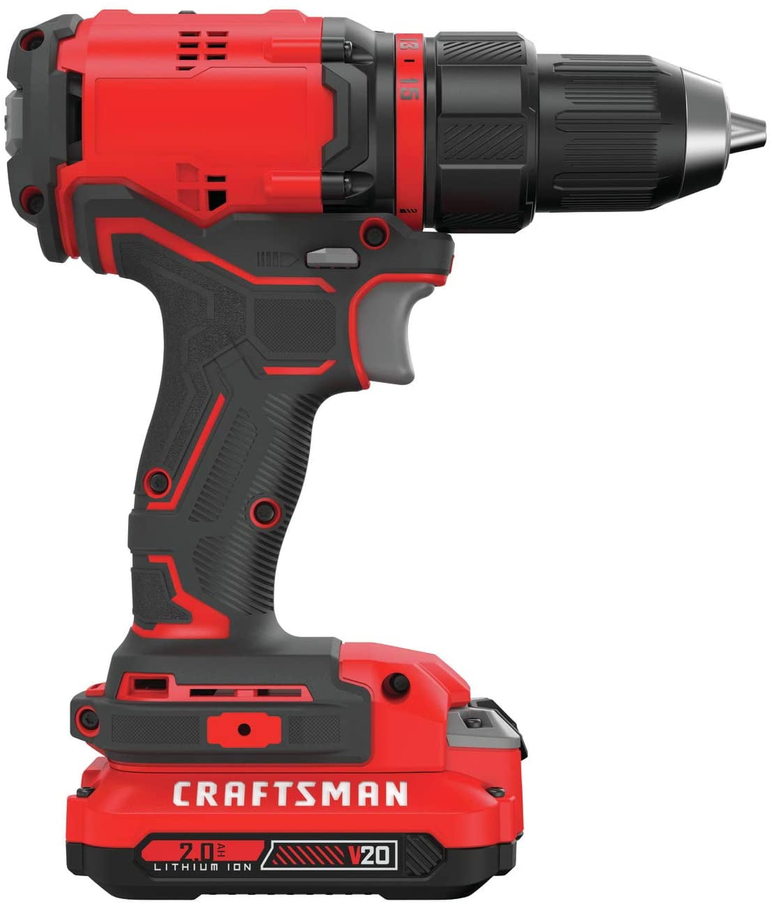 Craftsman CMCD720D2 V20 20 Volt Lithium-Ion Max 1/2 Inch Chuck Brushless Cordless  Drill/Driver (New Open Box)