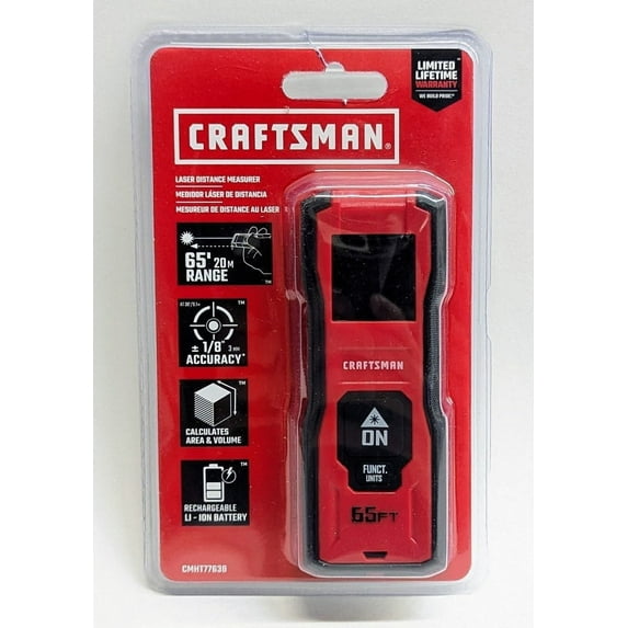 Craftsman CMHT77638 65 ft. Pocket Laser Distance Measurer