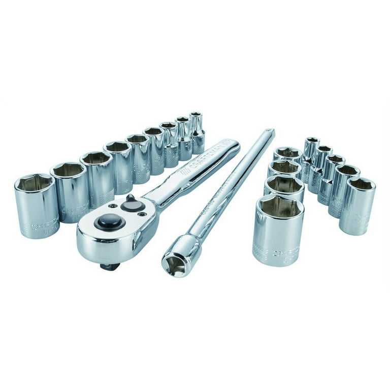 Craftsman 20 pc 1/4 in. Drive Metric and SAE Socket and Ratchet Set