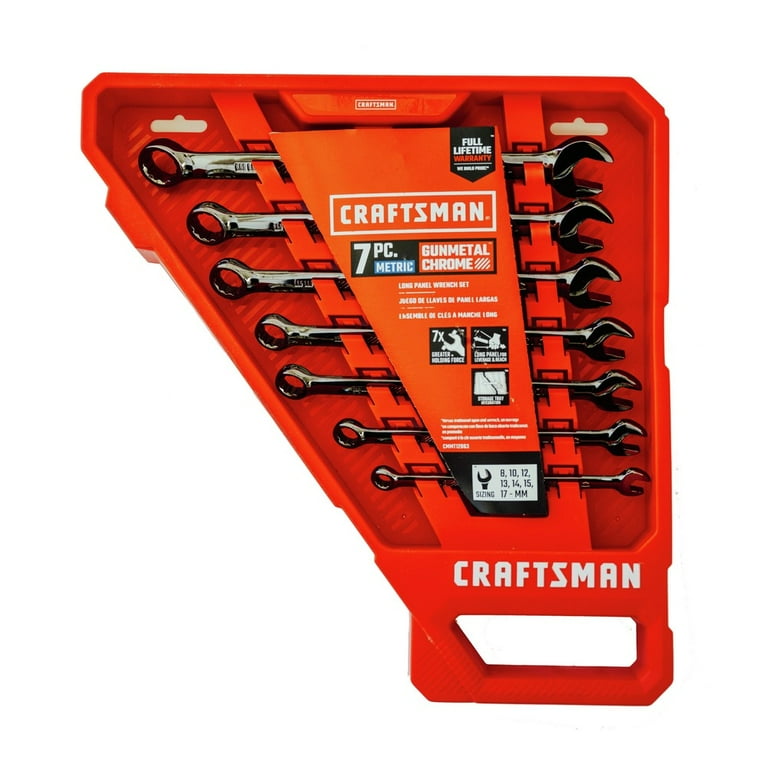 Craftsman Metric Combination Wrench Set, 7-Piece Craftsman Metric Combination Wrench Set, 7-Piece