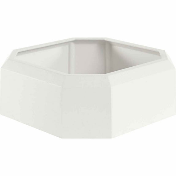Craftsman Capital & Base for 6" Endura-Aluminum Craftsman Style Columns, Textured White Finish