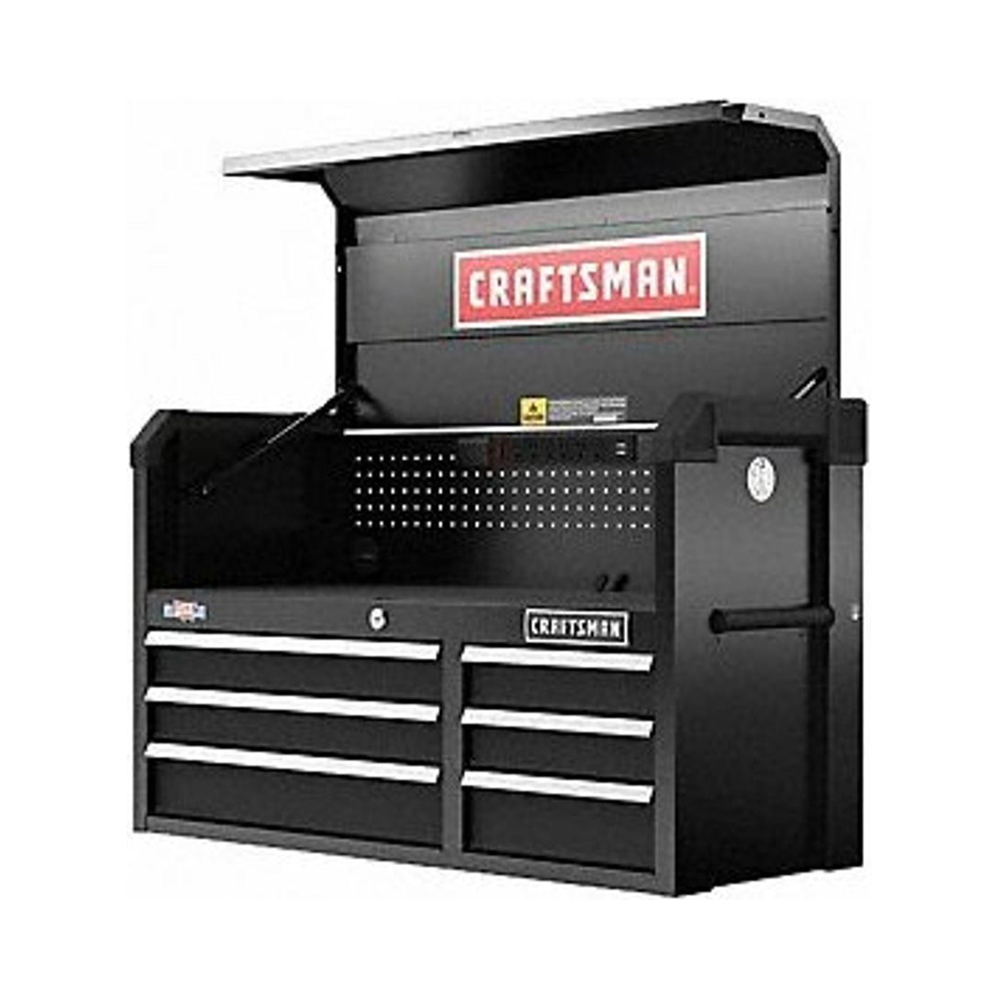 Craftsman Chest 6 Drawers 16 quot D 24 1/2 quot H 41 quot W Black CMST34162BK
