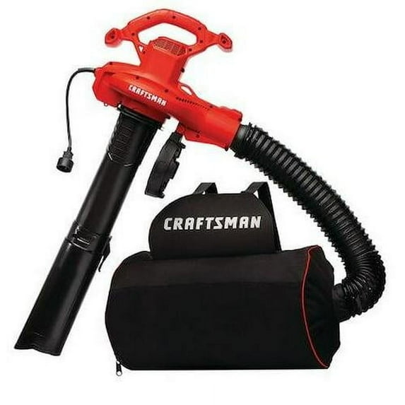 Craftsman Corded (3 Prong) Backpack Leaf Blower, Vacuum and Mulcher, 450 cfm, 260 mph, 55 dB