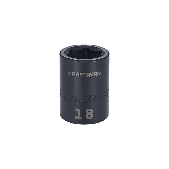 Craftsman Sockets, 1/2" Drive 18mm Metric Impact S CMMT15866