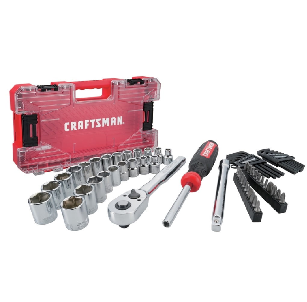 Craftsman Craftsman CMMT45063 Metric and SAE Mechanic Tool Set, Polished Chrome