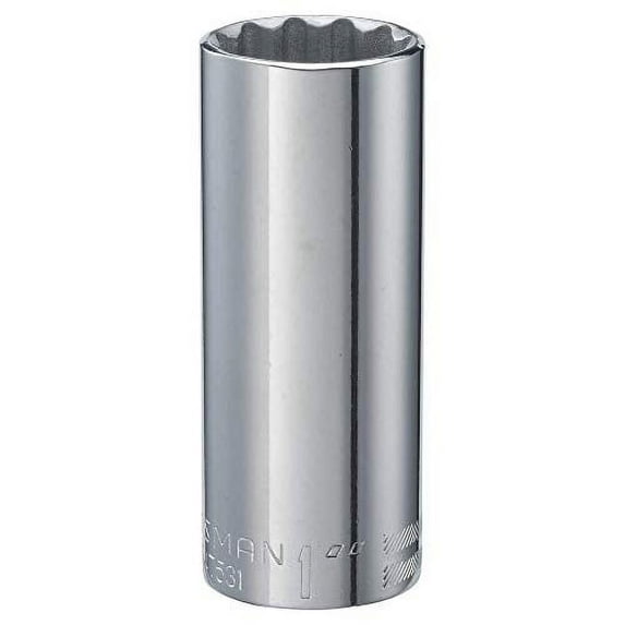 Craftsman Deep Socket, SAE, 1/2-Inch Drive, 1-Inch, 12-Point (CMMT47531),Full Polish