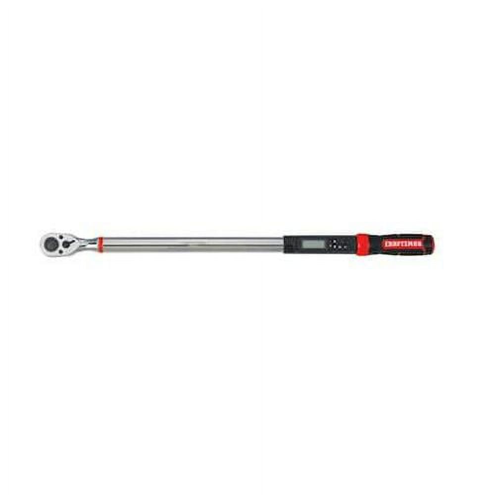 Craftsman Digital Torque Wrench, 1/2 in Drive, 50 to 250 ft-lb, 29.7 in Overall Length