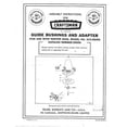 thumbnail image 1 of Craftsman Guide Bushings and Adapter for use with 315.25056 Instructions REPRINT, 1 of 1