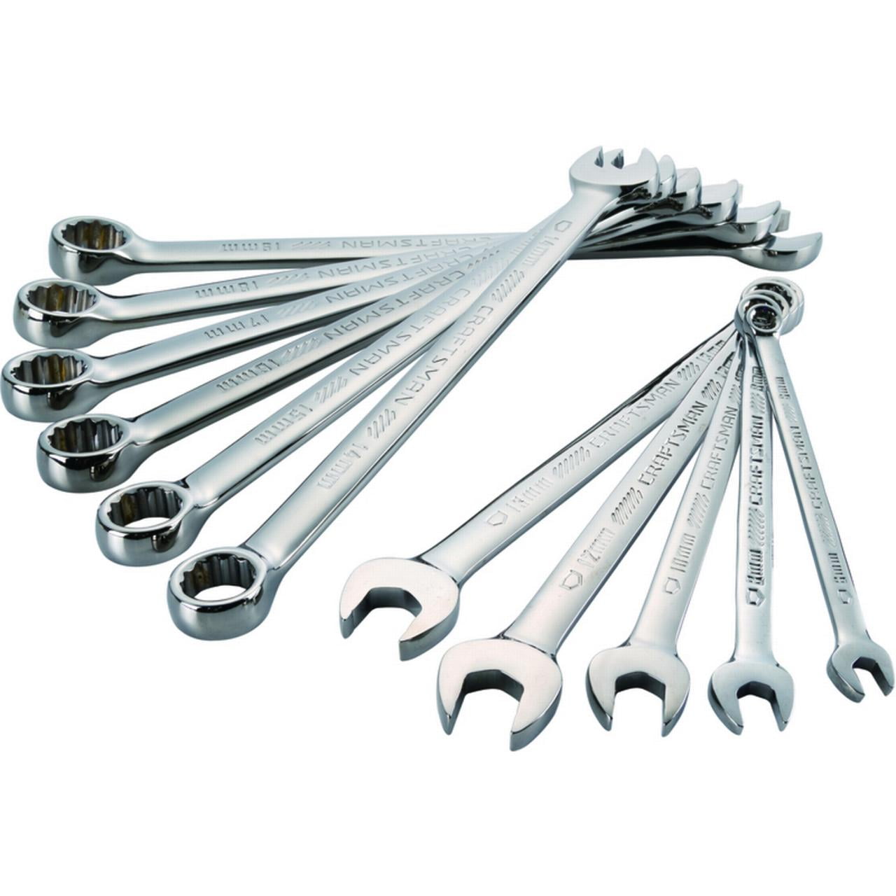 Craftsman Metric Long Panel Combination Wrench Set 11 pc. Case Of: 1; 