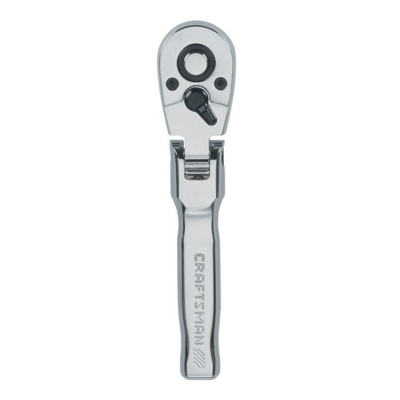 CRAFTSMAN Flex Head Ratchet, Stubby, SAE, 72-Tooth, 3/8-Inch Drive (CMMT99425)