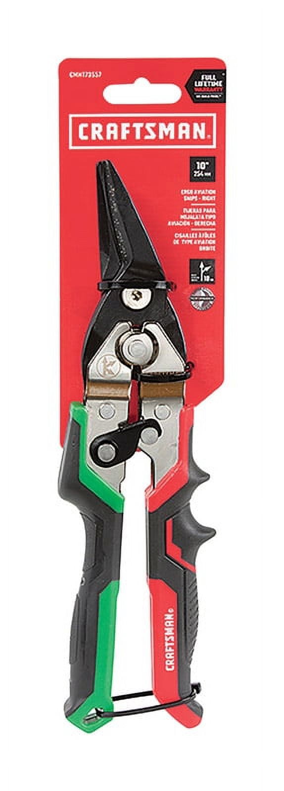 Craftsman 11.9 in. Stainless Steel Right Cut Aviation Snips 22 Ga. 1 pk - Case Of: 1; Each Pack Qty: 1