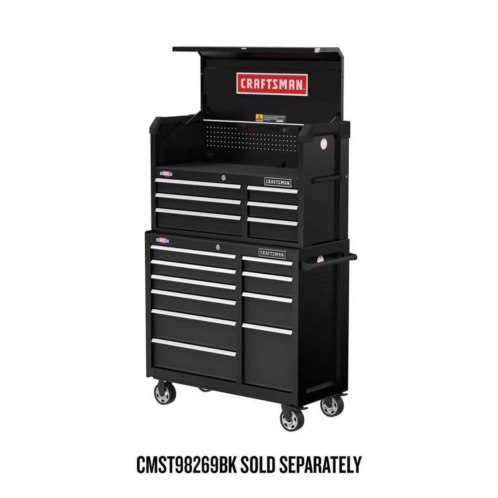Craftsman S2000 41 in. 10 drawer Steel Rolling Tool Cabinet 37.5 in. H X 18  in. D