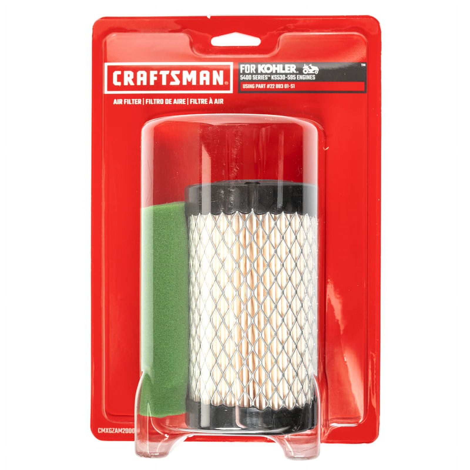 Craftsman Small Engine Air Filter For 22 883 01S1