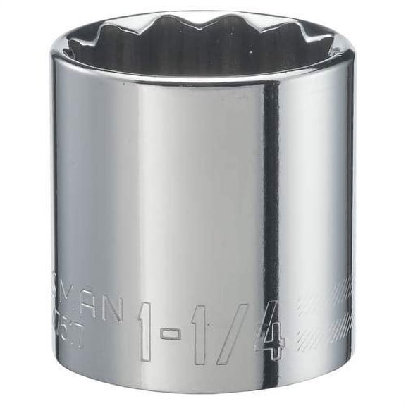 CRAFTSMAN Shallow Socket, SAE, 1/2-Inch Drive, 1-1/4-Inch, 12-Point (CMMT47517)