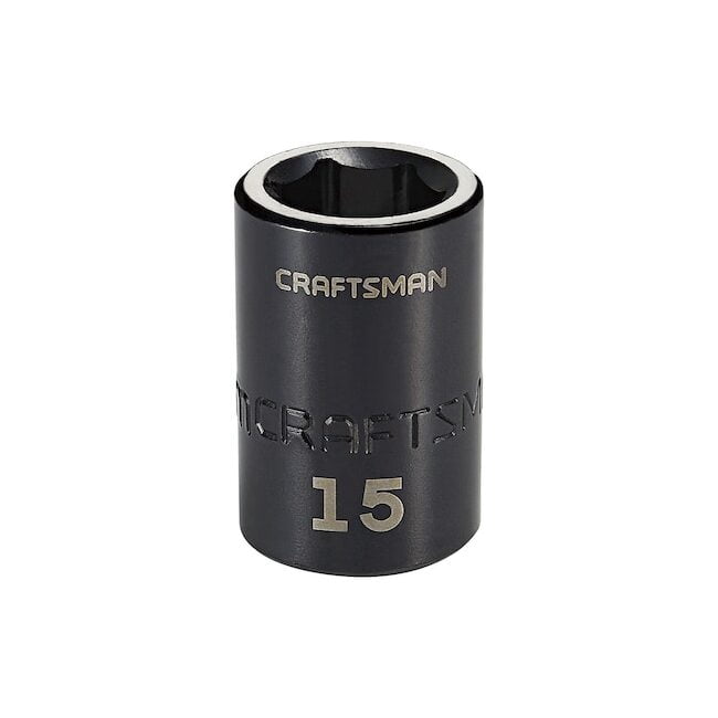 Craftsman Sockets, 1/2" Drive 15mm Metric Impact S CMMT15863