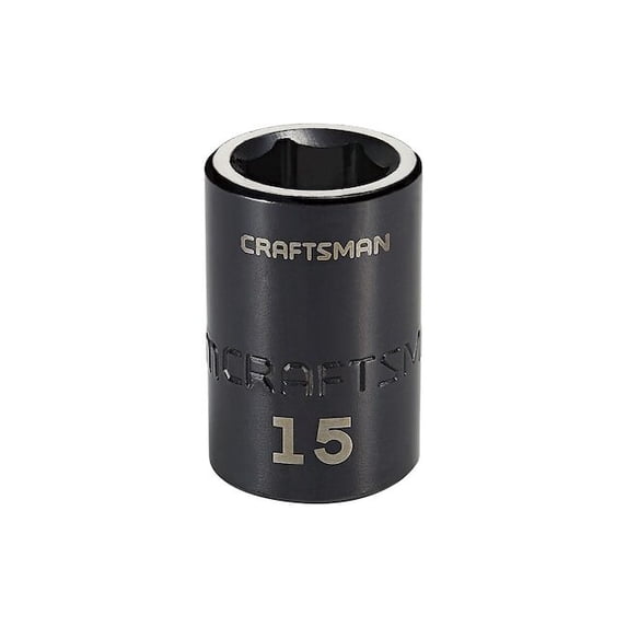 Craftsman Sockets, 1/2" Drive 15mm Metric Impact S CMMT15863