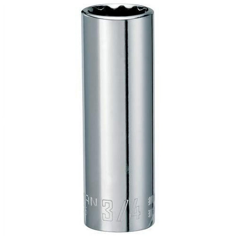 Craftsman 3/4 in. SAE 12 Point Deep Socket, 1/2 in. Drive Craftsman 3/4 in. SAE 12 Point Deep Socket, 1/2 in. Drive