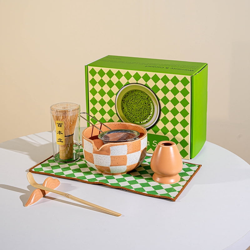 Craftsman Supervised Matcha Set: Handmade Cooking Bowl+Old Bamboo Tea ...