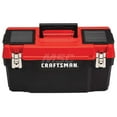 thumbnail image 1 of Craftsman Tool Box, Plastic, Black/Red, 20 in W x 10 in D x 10 in H CMST20901, 1 of 2