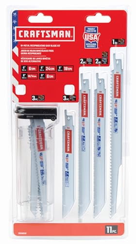 CRAFTSMAN 11-Pack Wood/Metal Cutting Reciprocating Saw Blade Set CRAFTSMAN 11-Pack Wood/Metal Cutting Reciprocating Saw Blade Set