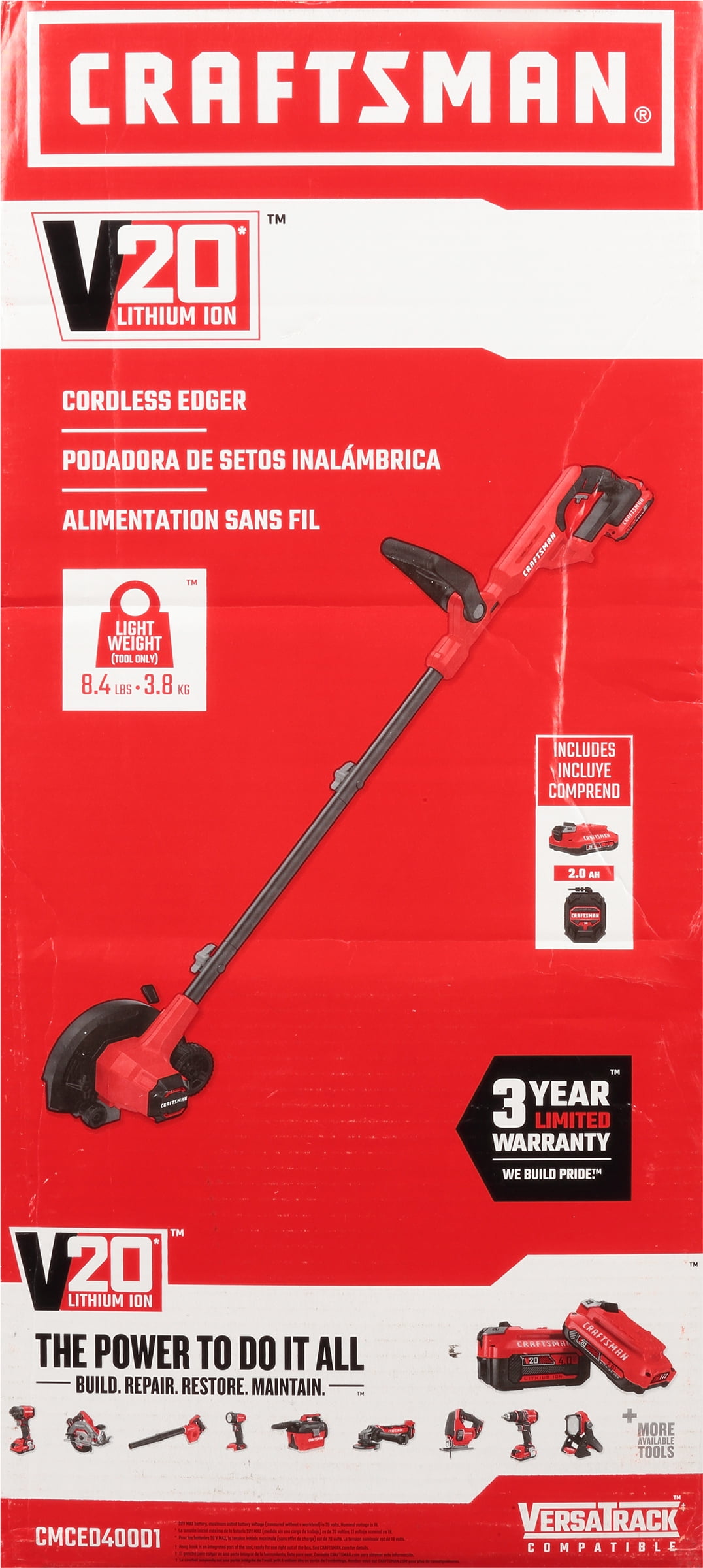 Craftsman cordless online edger