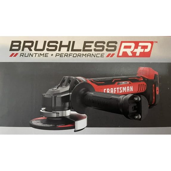 CRAFTSMAN V20 4.5-in 20-Volt Max-Amp Paddle Switch Brushless Cordless Angle Grinder BARE TOOL