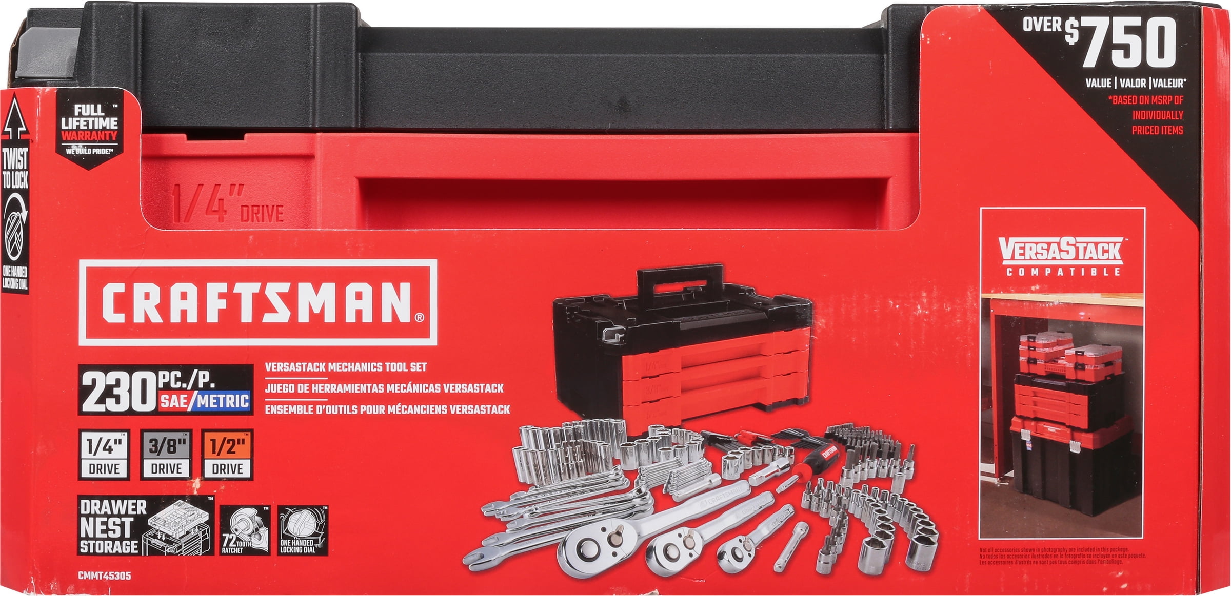 Craftsman versastack outlet tool set