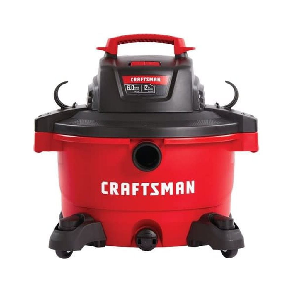 Craftsman Wet/dry Vacuum With Attachments 12 Gallon 120V 6Hp Peak