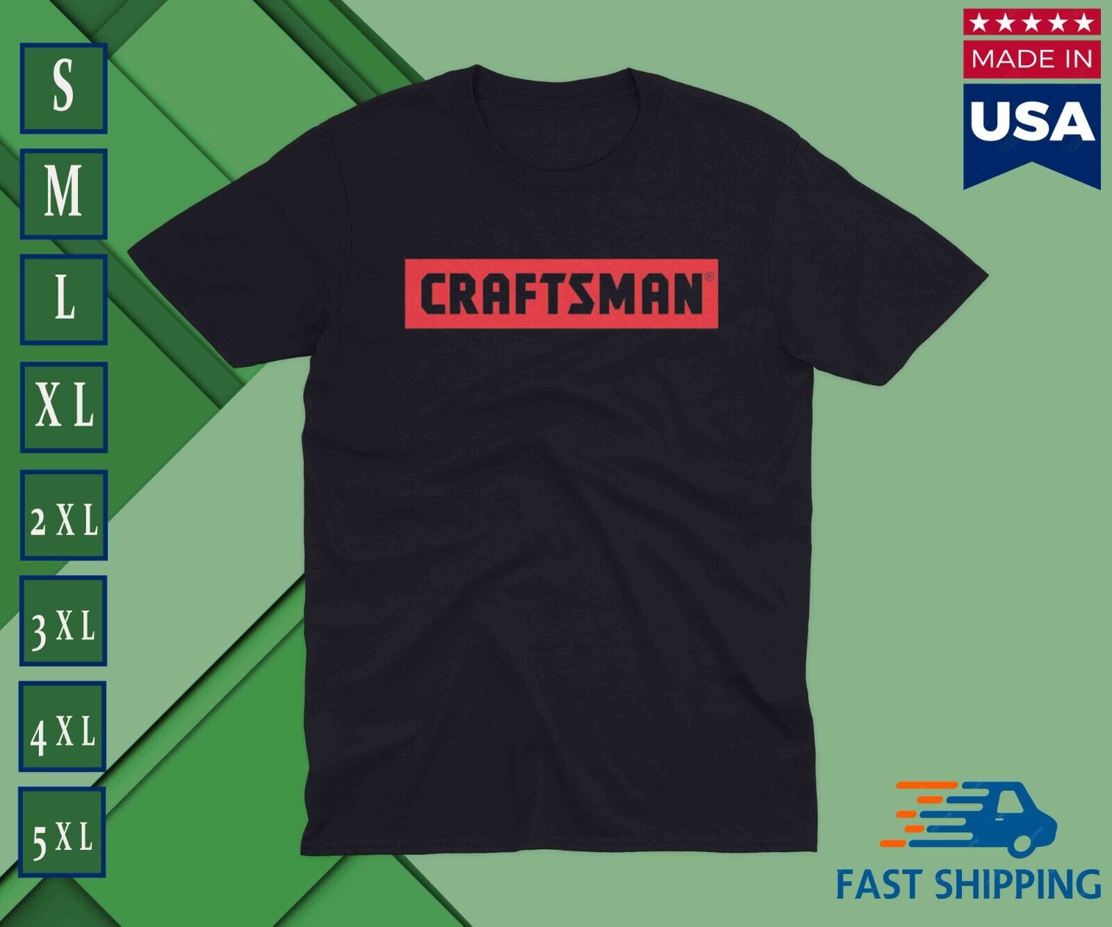 Craftsman power tools tractors Logo tshirt USA MADE IN USA