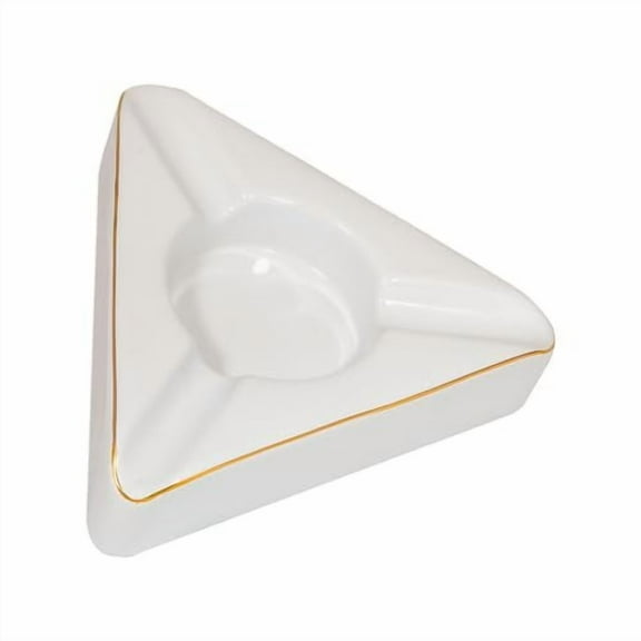 Craftsman's Bench Trident Ashtray - White