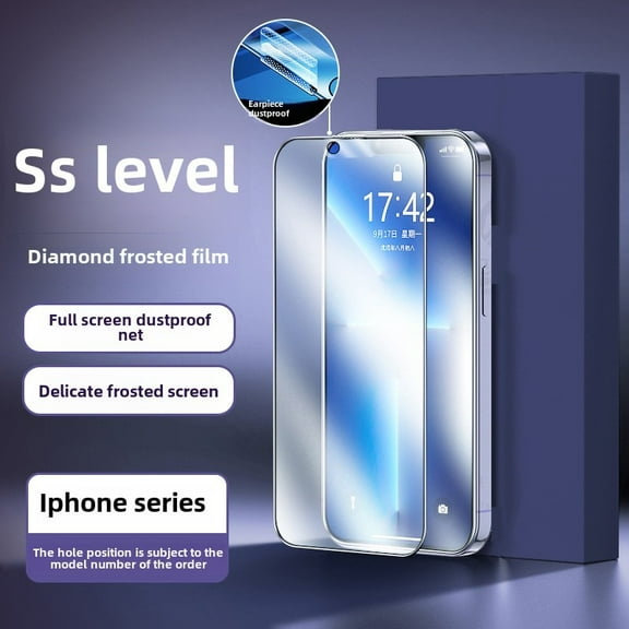 Craftsmanship style Apple 16 mobile phone tempered glass protection plate, it has hardness and wear resistance, high light transmittance and safe protection for your eyes