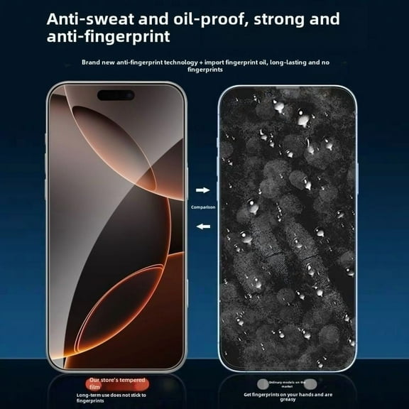 Craftsmanship Apple 16pro mobile phone tempered glass protection plate, it has hardness and wear resistance, high light transmittance and safe protection for your eyes