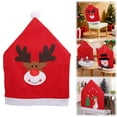 thumbnail image 1 of Craftsmanship Spirit 19.68x23.62in Christmas Chair Santa & Snowman Themed Chair Decor Festive Home Decoration For Christmas Parties & Holiday Gatherings(Christmas Deer), 1 of 8