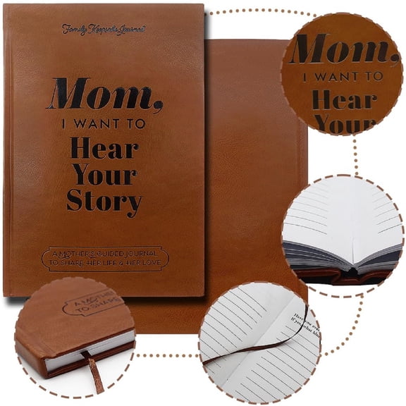 Craftsmanship Spirit Mom I Want To Hear Your Story, A Mother’S Guided Journal Book - Gifts For Mom, Christmas, Mothers Day, Birthday Gift For Mom From Daughter Son - New Mom Gifts