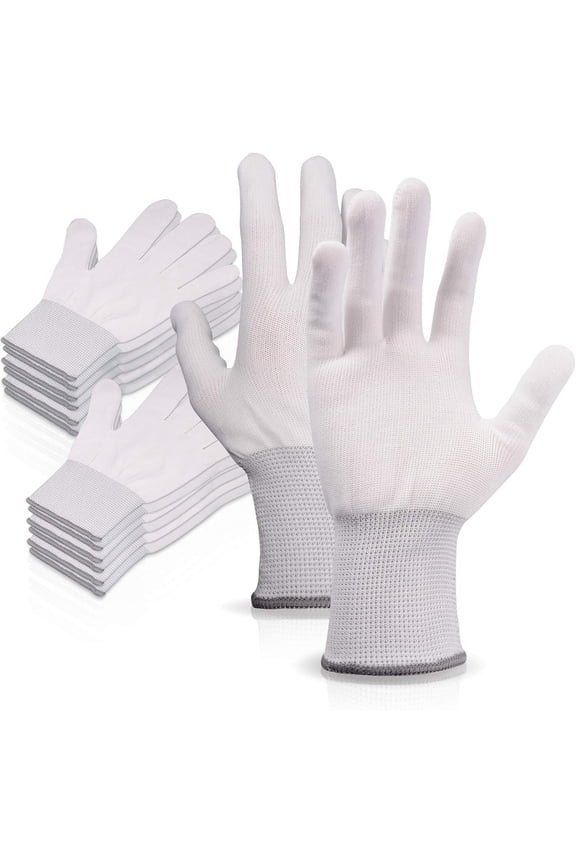 Craftsmanship's Ally, Full Finger Glove Liners with Sweat Absorbency and Moisture Control, Reusable Breathable Gloves for Quilting Grip, Free-Motion Quilting, and Precision Tasks