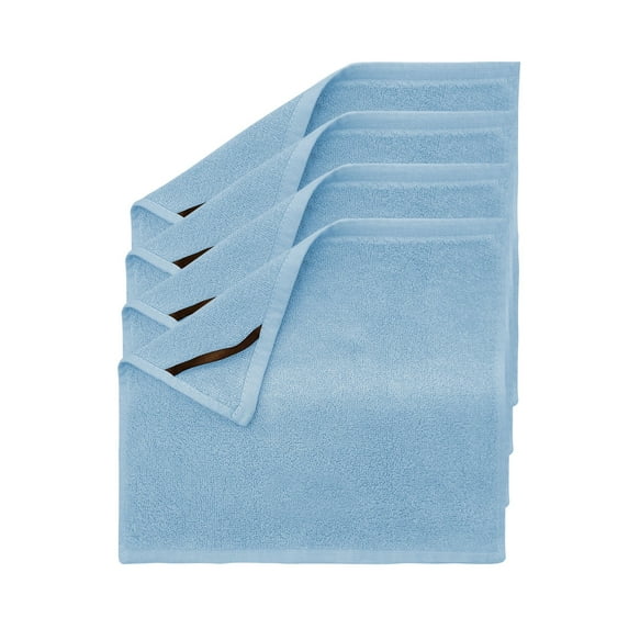 Crafty Cloth | 100% Bamboo Butt Cloths | Pack 4 | Rear-End Washcloth Set | (Blue, Without Embroidery)