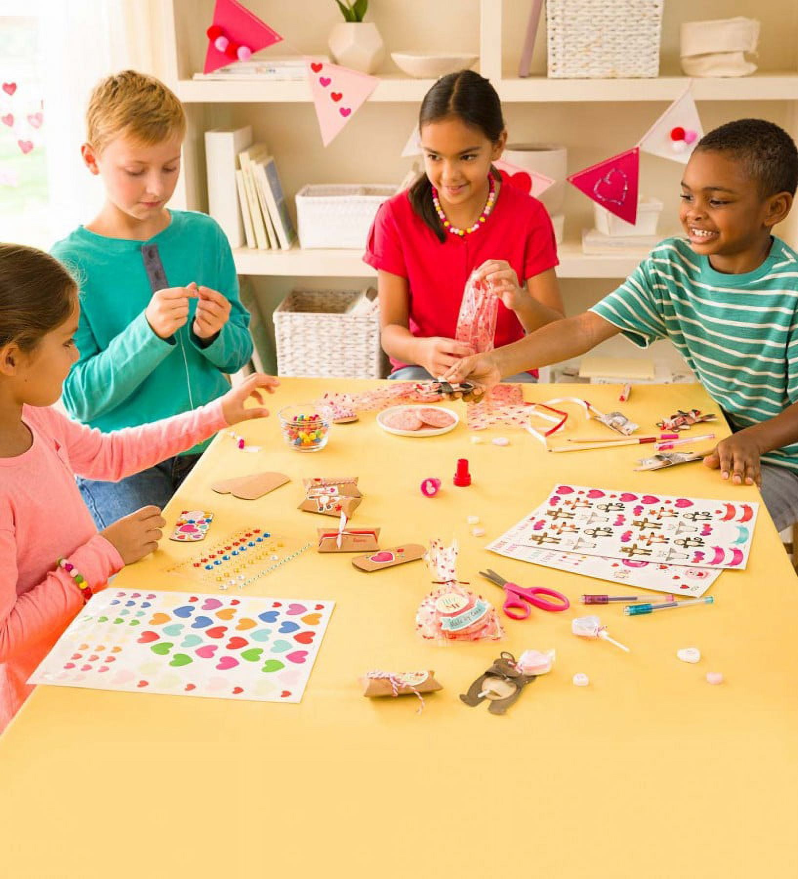 Crafty Creations Deluxe Valentine Craft and Gift Kit for Kids