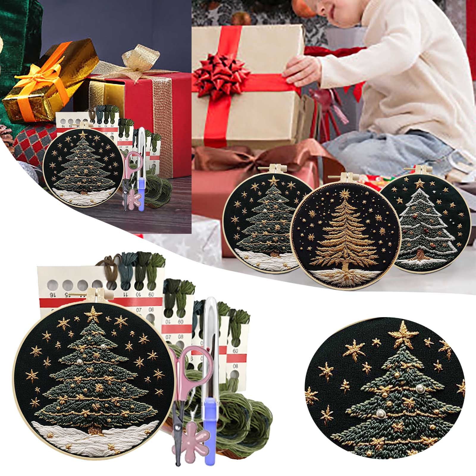 Crafty DIY Kit Handmade Embroidery Fabric Art Set For Sewing Projects