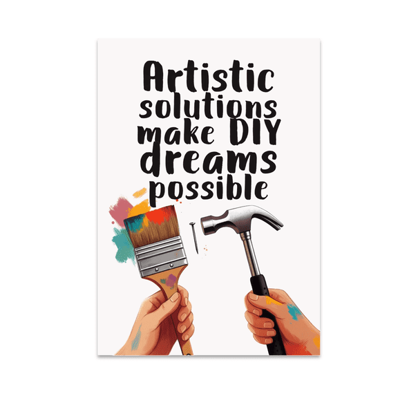 Crafty Inspiration Wall Decor - DIY Enthusiast - 13x19 Poster Print