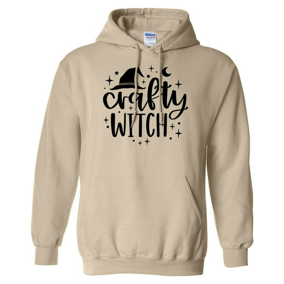 Crafty Witch Hoodie Sweatshirt Unisex 3X-Large Sand