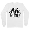 thumbnail image 1 of Crafty Witch Long Sleeve Shirt Unisex Large White, 1 of 5