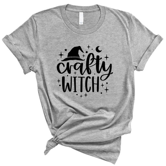 Crafty Witch Shirt Unisex X-Large Grey