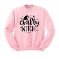 thumbnail image 1 of Crafty Witch Sweatshirt Unisex Large Pink, 1 of 5