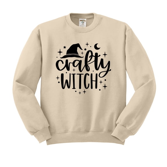 Crafty Witch Sweatshirt Unisex X-Large Sand