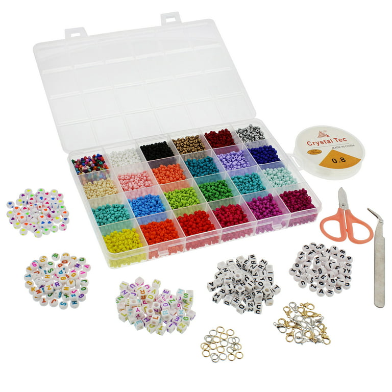 Bead Kids Set, Bracelet Making Kit Art Letter Beads With Faux