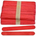 thumbnail image 1 of CraftySticks Red Wooden Craft Popsicle Sticks 6 Inch, 100 Pack, 1 of 5
