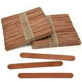 thumbnail image 1 of CraftySticks- 100 Pack 4.5 Inch Brown Popsicle Sticks for Crafts, Colored Wooden Craft Sticks for Kids Crafts, STEM Basics and DIY, 1 of 4