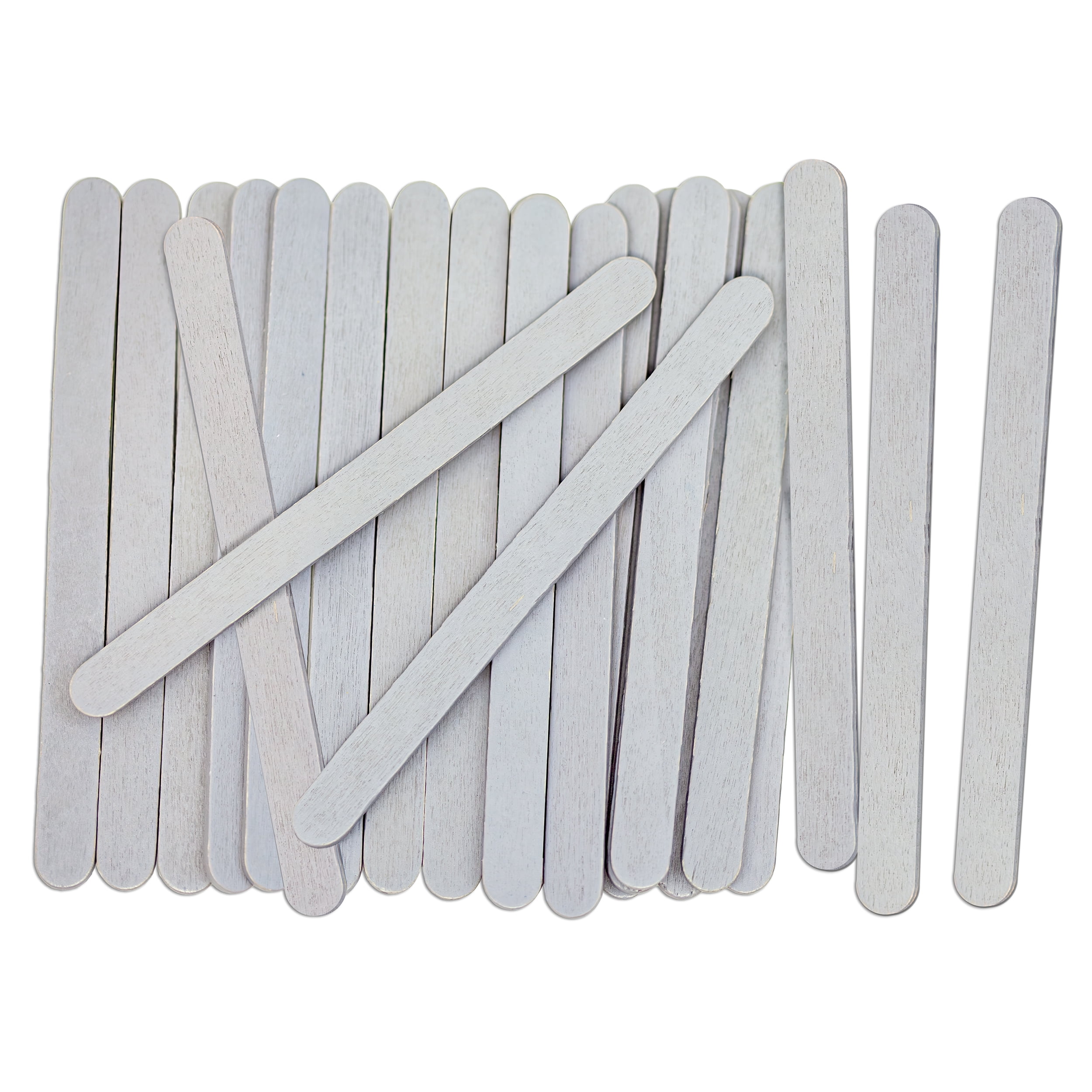 CraftySticks- 1000 Pack 4.5 Inch Gray Painted Popsicle Sticks, Wood Craft Sticks for Crafts, Learning and STEM Basics